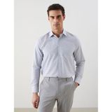 Lc Waikiki Yeni Sezon Regular Fit Uzun Kollu Ekose Gabardin Erkek Gömlek - 2XL - Mavi