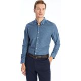 Lc Waikiki Yeni Sezon Regular Fit Uzun Kollu Ekose Gabardin Erkek Gömlek - 2XL - Petrol