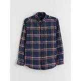 Lc Waikiki Yeni Sezon Regular Fit Uzun Kollu Ekose Gabardin Erkek Gömlek - 3XL - Bordo