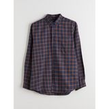 Lc Waikiki Yeni Sezon Regular Fit Uzun Kollu Ekose Gabardin Erkek Gömlek - 4XL - Kahverengi