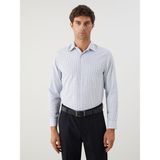 Lc Waikiki Yeni Sezon Regular Fit Uzun Kollu Ekose Gabardin Erkek Gömlek - Lacivert