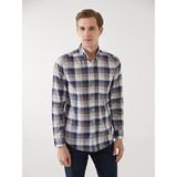 Lc Waikiki Yeni Sezon Regular Fit Uzun Kollu Ekose Poplin Erkek Gömlek - 3XL - Bej
