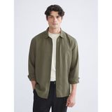 Lc Waikiki Yeni Sezon Regular Fit Uzun Kollu Erkek Gömlek - 2XL - Haki