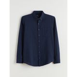 Lc Waikiki Yeni Sezon Regular Fit Uzun Kollu Erkek Gömlek - XL - Indigo
