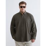 Lc Waikiki Yeni Sezon Regular Fit Uzun Kollu Erkek Oduncu Gömlek - 4XL - Haki