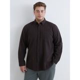 Lc Waikiki Yeni Sezon Regular Fit Uzun Kollu Erkek Oduncu Gömlek - 4XL - Kahverengi