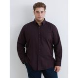 Lc Waikiki Yeni Sezon Regular Fit Uzun Kollu Erkek Oduncu Gömlek - 4XL - Mürdüm