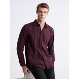 Lc Waikiki Yeni Sezon Regular Fit Uzun Kollu Erkek Oduncu Gömlek - Bordo