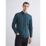 Lc Waikiki Yeni Sezon Regular Fit Uzun Kollu Gabardin Erkek Gömlek - XL - Yeşil