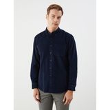 Lc Waikiki Yeni Sezon Regular Fit Uzun Kollu Kadife Erkek Gömlek - 3XL - Lacivert