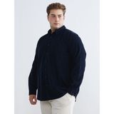Lc Waikiki Yeni Sezon Regular Fit Uzun Kollu Kadife Erkek Gömlek - 6XL - Lacivert