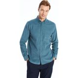 Lc Waikiki Yeni Sezon Regular Fit Uzun Kollu Kadife Erkek Gömlek - Mavi