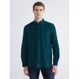 Lc Waikiki Yeni Sezon Regular Fit Uzun Kollu Kadife Erkek Gömlek - Petrol - 2XL