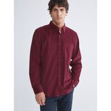 Lc Waikiki Yeni Sezon Regular Fit Uzun Kollu Kadife Erkek Gömlek - XL - Bordo