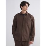 Lc Waikiki Yeni Sezon Regular Fit Uzun Kollu Kadife Erkek Gömlek - XL - Kahverengi