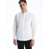 Lc Waikiki Yeni Sezon Regular Fit Uzun Kollu Keten Karışımlı Erkek Gömlek - 2XL - Beyaz