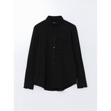 Lc Waikiki Yeni Sezon Regular Fit Uzun Kollu Oxford Erkek Gömlek - Siyah