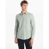 Lc Waikiki Yeni Sezon Regular Fit Uzun Kollu Poplin Erkek Gömlek - 2XL - Yeşil