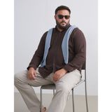 Lc Waikiki Yeni Sezon Regular Fit Uzun Kollu Poplin Erkek Gömlek - Kahverengi