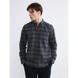 Lc Waikiki Yeni Sezon Regular Fit Yün Karışımlı Gabardin Erkek Ekose Gömlek - 3XL - Haki