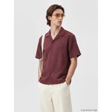 Lc Waikiki Yeni Sezon Relax Fit Gofre Erkek Gömlek - 2XL - Bordo