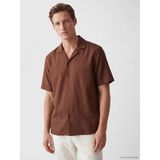 Lc Waikiki Yeni Sezon Relax Fit Keten Karışımlı Erkek Gömlek - 2XL - Kiremit