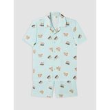 Lc Waikiki Yeni Sezon Resort Yaka Erkek Çocuk Şortlu Pijama Takımı - 2 - 3 Yaş