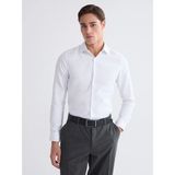 Lc Waikiki Yeni Sezon Slim Fit Armürlü Erkek Gömlek - 2XL - Beyaz