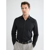 Lc Waikiki Yeni Sezon Slim Fit Armürlü Erkek Gömlek - 3XL - Siyah