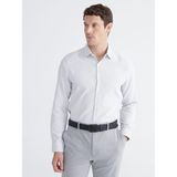 Lc Waikiki Yeni Sezon Slim Fit Armürlü Erkek Gömlek - Gri