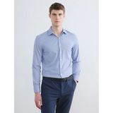 Lc Waikiki Yeni Sezon Slim Fit Çizgili Erkek Gömlek - Lacivert Çizgili
