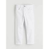 Lc Waikiki Yeni Sezon Slim Fit Gabardin Erkek Çocuk Pantolon - Beyaz - 5 - 6 Yaş