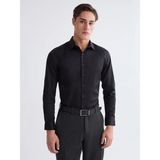 Lc Waikiki Yeni Sezon Slim Fit Gabardin Erkek Gömlek - XL - Siyah