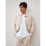 Lc Waikiki Yeni Sezon Slim Fit Gömlek Yaka %100 Keten Erkek Mont - Bej - XL