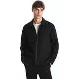 Lc Waikiki Yeni Sezon Slim Fit Gömlek Yaka Erkek Mont - Siyah - 3XL