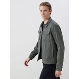Lc Waikiki Yeni Sezon Slim Fit Gömlek Yaka Erkek Mont - Yeşil