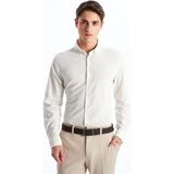 Lc Waikiki Yeni Sezon Slim Fit Oxford Fitilli Erkek Gömlek - 3XL - Bej