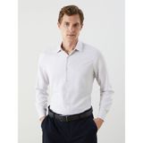 Lc Waikiki Yeni Sezon Slim Fit Uzun Kollu Armürlü Erkek Gömlek - Bej