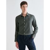 Lc Waikiki Yeni Sezon Slim Fit Uzun Kollu Armürlü Erkek Gömlek - XL - Haki
