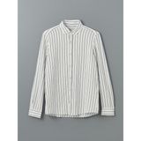 Lc Waikiki Yeni Sezon Slim Fit Uzun Kollu Çizgili Erkek Gömlek - Beyaz