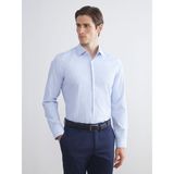 Lc Waikiki Yeni Sezon Slim Fit Uzun Kollu Çizgili Erkek Gömlek - Mavi