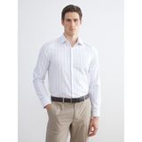 Lc Waikiki Yeni Sezon Slim Fit Uzun Kollu Çizgili Gabardin Erkek Gömlek - Lacivert