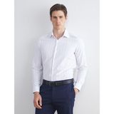 Lc Waikiki Yeni Sezon Slim Fit Uzun Kollu Çizgili Gabardin Erkek Gömlek - XS - Bej