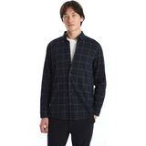 Lc Waikiki Yeni Sezon Slim Fit Uzun Kollu Ekose Erkek Gömlek - Lacivert