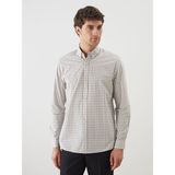 Lc Waikiki Yeni Sezon Slim Fit Uzun Kollu Ekose Erkek Oduncu Gömlek - 2XL - Ekru