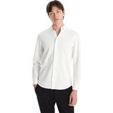Lc Waikiki Yeni Sezon Slim Fit Uzun Kollu Erkek Gömlek - 2XL - Ekru