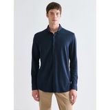 Lc Waikiki Yeni Sezon Slim Fit Uzun Kollu Erkek Gömlek - 2XL - Lacivert