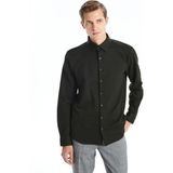 Lc Waikiki Yeni Sezon Slim Fit Uzun Kollu Erkek Gömlek - 3XL - Haki