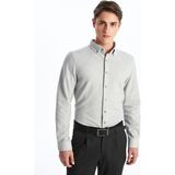 Lc Waikiki Yeni Sezon Slim Fit Uzun Kollu Erkek Gömlek - Gri