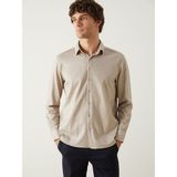 Lc Waikiki Yeni Sezon Slim Fit Uzun Kollu Erkek Gomlek - S55720Z8 - Bej - 2XL